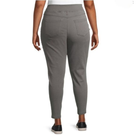 Lot of 2 pair Terra & Sky Jeggings Gray and Black Acid Wash size 3X (24W-26W) - Picture 6 of 16